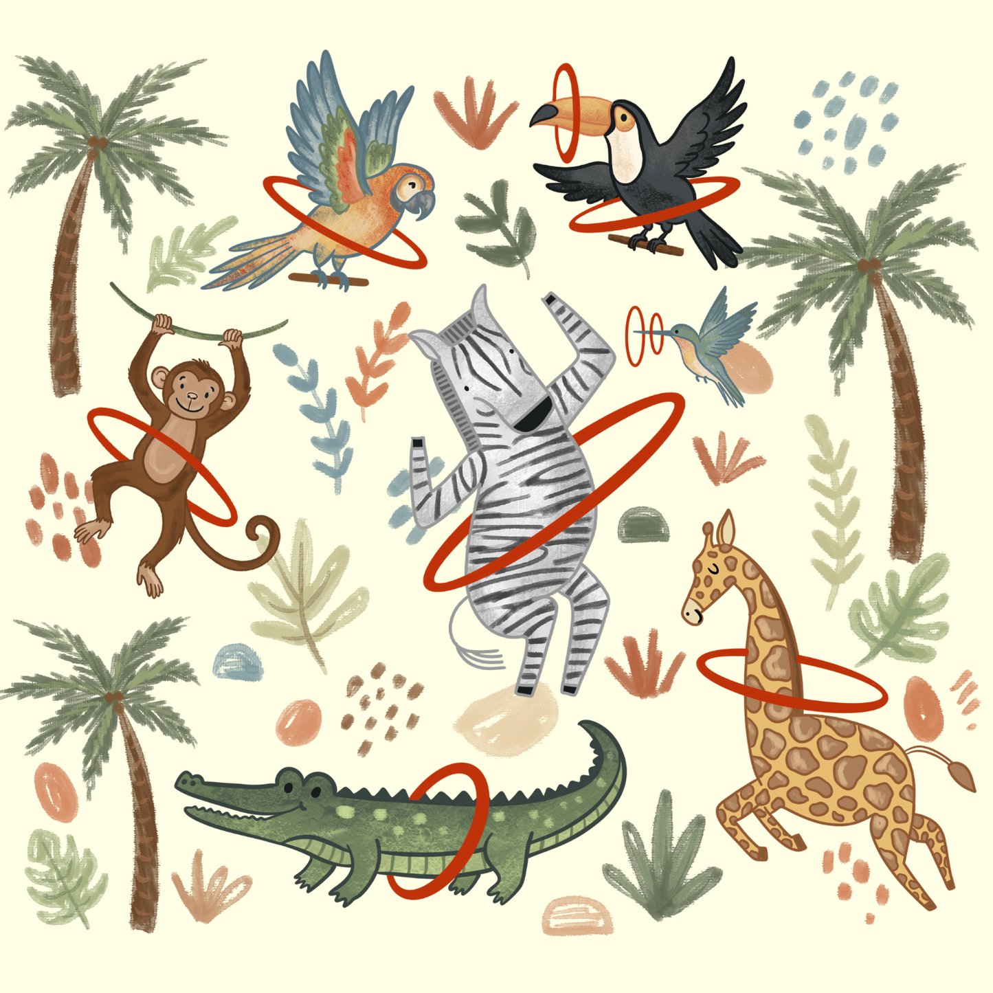 Wonky Safari Quilted Playmat